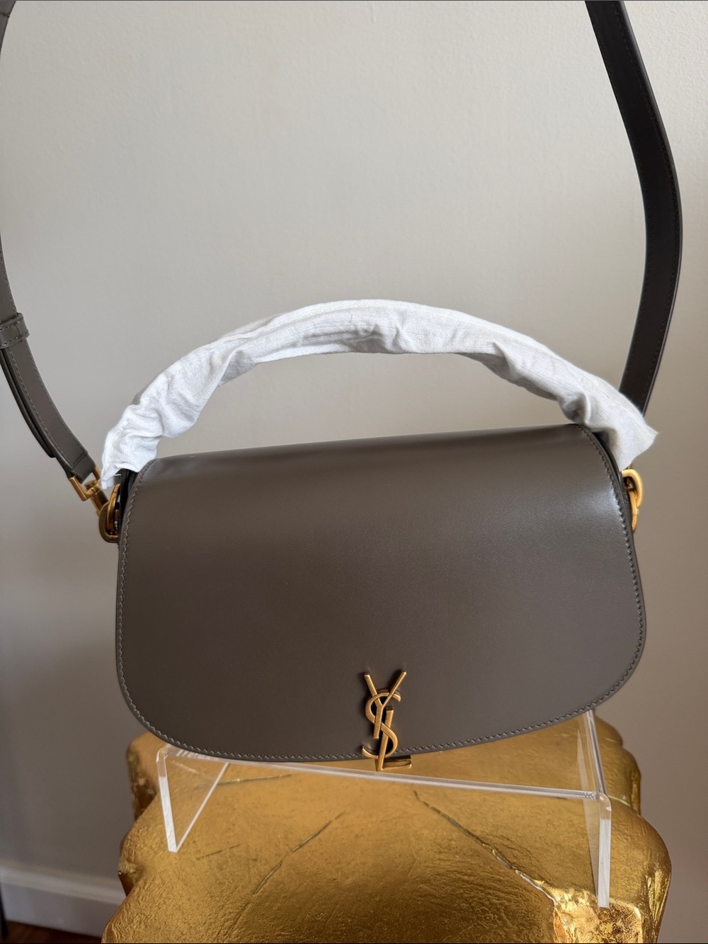 YSL Musk Small Voltaire Top Handle Bag